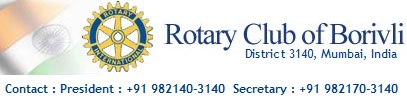 Rotary Club of Borovli, Borivali, Boriwali, Dist 3140, India